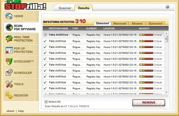 STOPzilla AntiMalware Crack v8.1.1.410